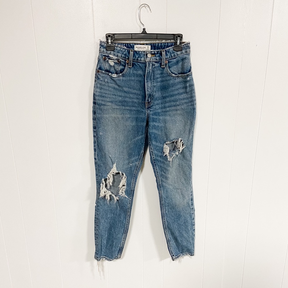 Abercrombie curve love mom jeans
